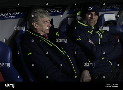 06 12 2016 basel switzerland coach arsene wenger arsenal in action at the champions league