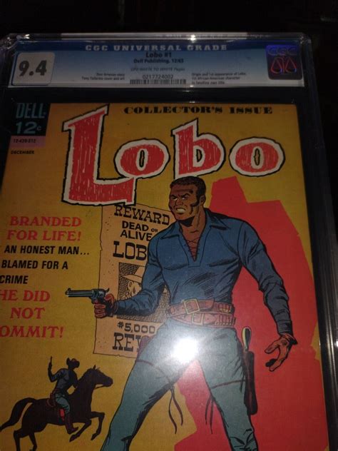 Lobo 1 First African American Comic Hero Dell Comics Fine Cgc It