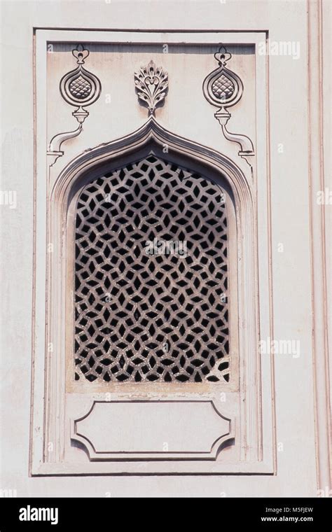 Stoned Carved Jali Of Charminar Hyderabad Andhra Pradesh India Stock