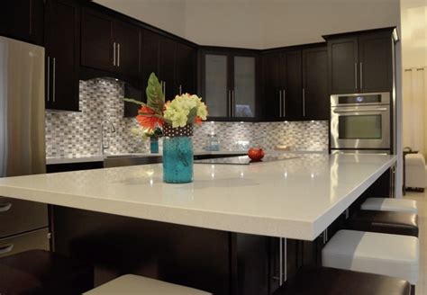 Quartz countertops quartz is a kind of engineering stone, and now is the most popular countertop material. Quartz countertops - the eye catcher in every kitchen