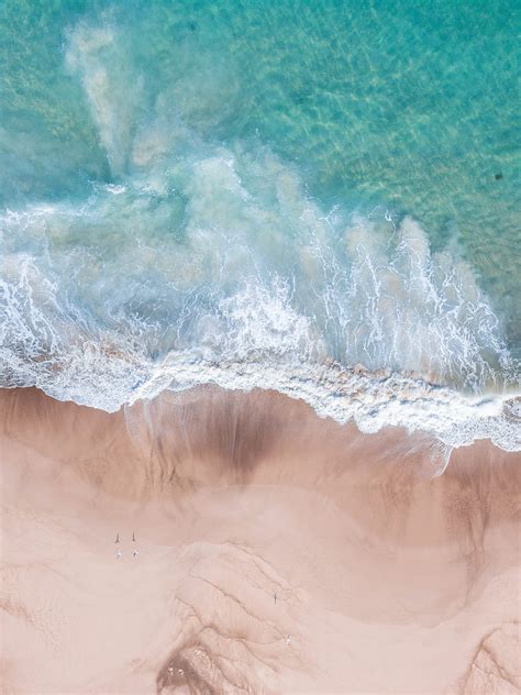 Beach Beaches Blue Coastline Ocean Sea Water Wave Hd Phone
