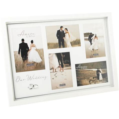 Large Wedding Collage Multi Aperature Photo Frame With Detail Of