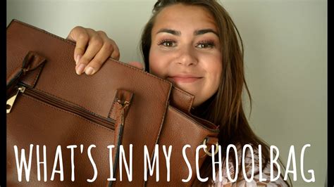 Whats In My Schoolbag Back To School Youtube
