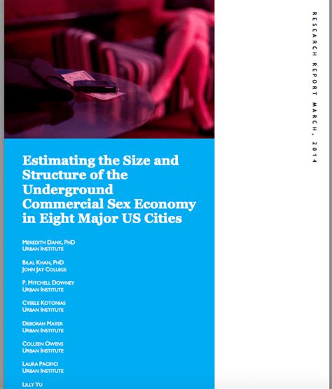 Estimating The Size And Structure Of The Underground Commercial Sex Economy