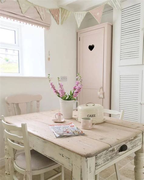 Blush Tabletop And Accent Cabinet Furniture Shabby