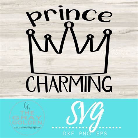 Prince Charming Svg Boy Svg File For Cricut Boy Svg For Etsy