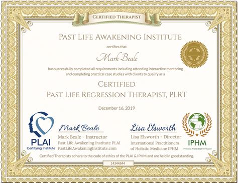 Past Life Regression Therapist Certification Online Training