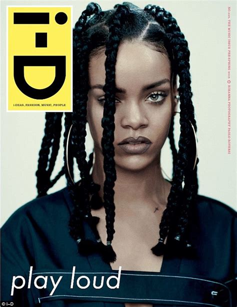 Rihanna Topless For I D Magazines Music Issue Working 90s Grunge Style