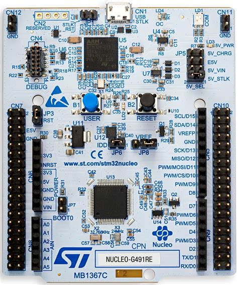 Nucleo G491re Stm32 Nucleo 64 Development Board With Stm32g491re Mcu