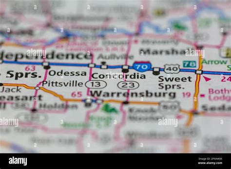 Map Of Concordia Missouri Hi Res Stock Photography And Images Alamy
