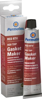 High Temp Red Rtv Silicone Gasket Maker Permatex