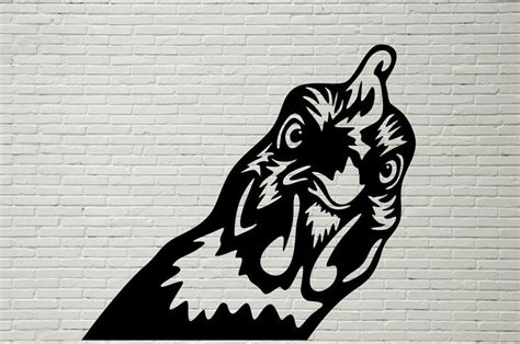Angry Chicken Svg Silhouette Dxf Peeking Svg For Cricut Etsy In 2022