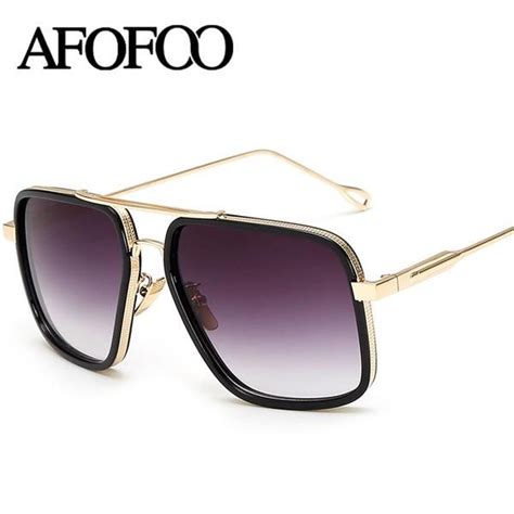 fuzweb afofoo fashion sunglasses vintage metal glasses luxury er women men mirror oversized