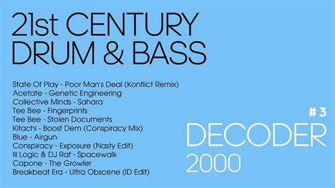 Decoder 21st Century Drum And Bass 3 01 August 2000 Liquid Drum And