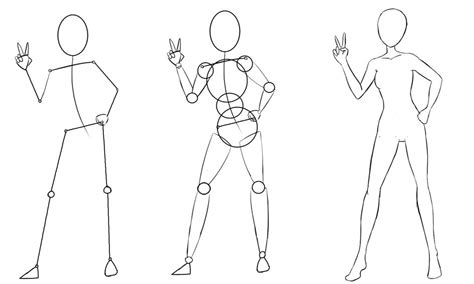 Drawing Anime And Manga Style Bodies For Beginners Female Figure Small