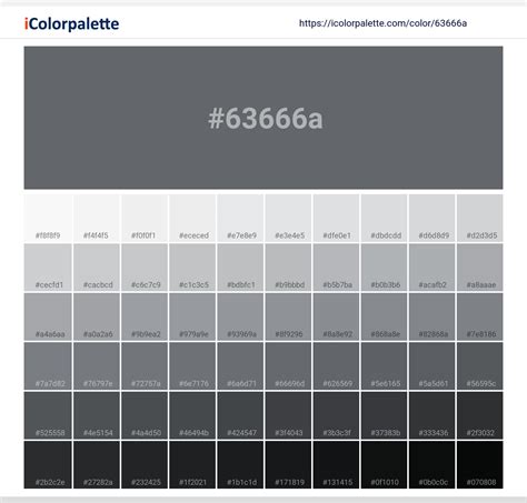 Pantone Cool Gray 10 C Color Hex Color Code 63666a Information Hsl