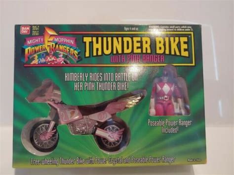 Mighty Morphin Power Rangers Thunder Bike With Pink Ranger Bandai