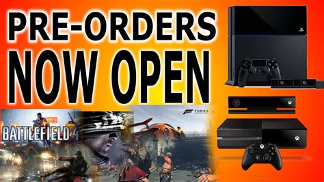 Next Gen Systems And Games Pre Orders Now Open Ps4 Xbox One