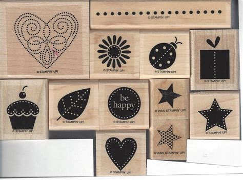 Amazon Com Stampin Up Grateful Greetings Set Of Wood Mounted Rubber Stamps Arts Crafts