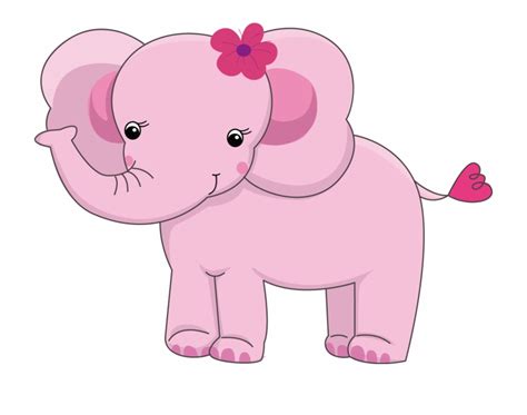 Pink Elephants Clip Art Cartoon