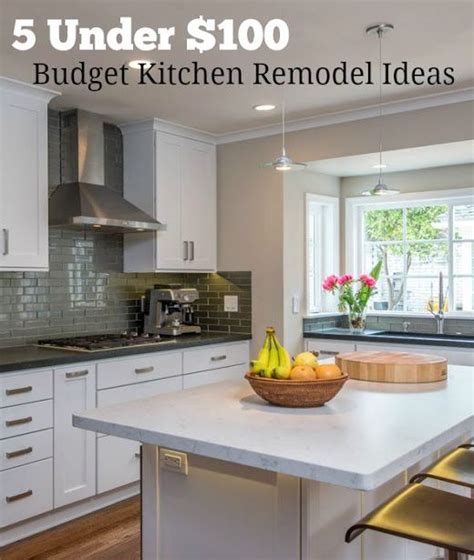 Because you're dealing with smaller spaces, renovating a small kitchen can become manageable. 5 Budget Kitchen Remodel Ideas Under $100 You Can DIY | Budget kitchen remodel, Cheap kitchen ...