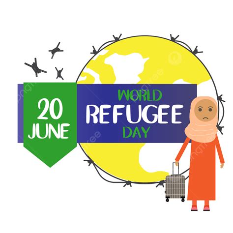 Great World Refugee Day Holiday In 20 June With Woman World Refugee