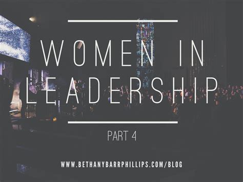 Women In Leadership Part 4 Continuation