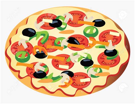Pizza Clipart Free Best On Transparent Png Veggie Pizza Clip Art Png