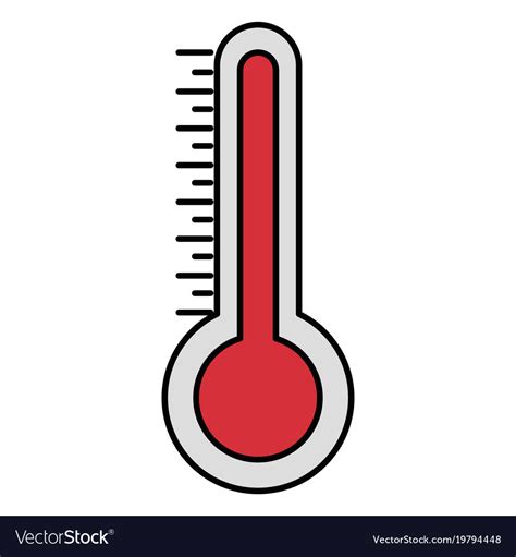 Thermometer Measure Temperature Icon Royalty Free Vector