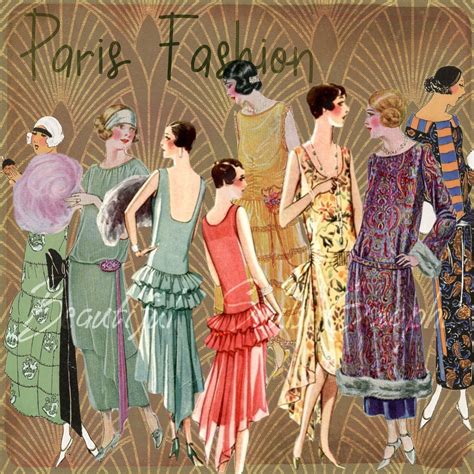 Paris Fashion Ladies 1920s Cutouts Flapper Era Fashion Models Roaring