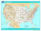 Landkarte USA (Staaten, Städte) : Weltkarte.com - Karten und Stadtpläne ...