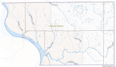 Map Of Buffalo County South Dakota Địa Ốc Thông Thái