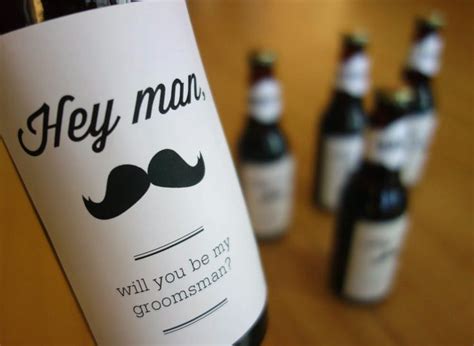 This set of black flasks are the perfect gifts because they'll fit snugly in your groomsmen's pockets and blend in flawlessly with their wedding day outfits. How to ask someone to be your #groomsman: Custom wine ...