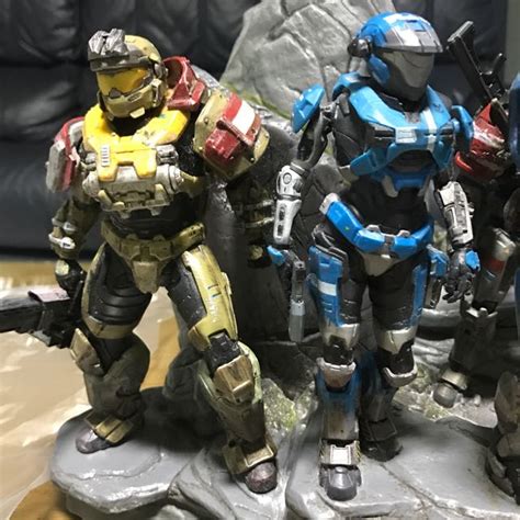 Halo Reach Legendary Edition Noble Team Statue Video Gaming Video