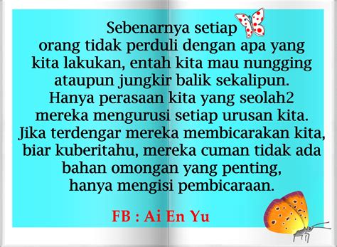 20 Kata-Kata Mutiara Ai En Yu : Kita tidak pernah tahu, jangan-jangan melalui kritikan