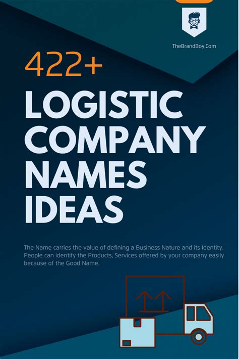 387 Best Logistic Company Names That Attract Customers
