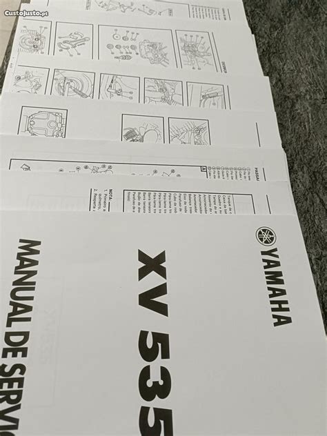 Várias Peças Yamaha Virago 535 E Manual De Serviço Xv 535 Peças E