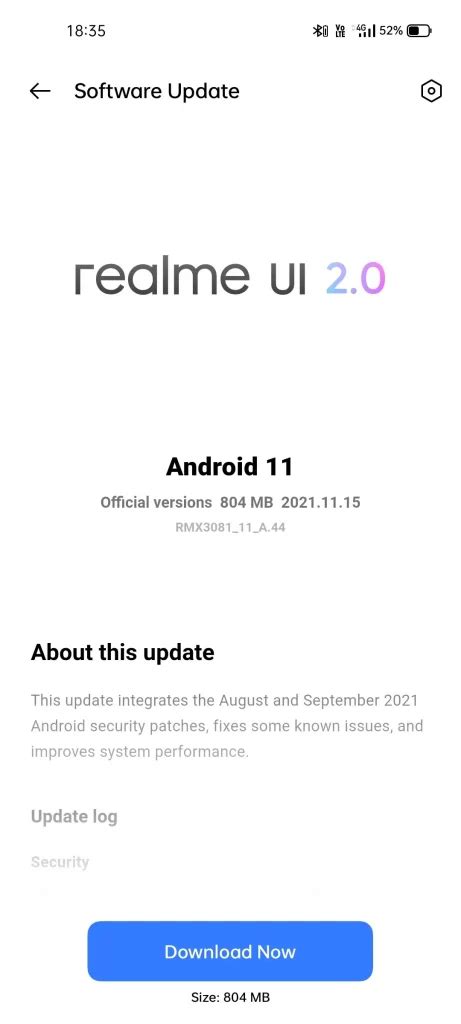 realme 8 pro november 2021 security patch with a 44 build updatify now