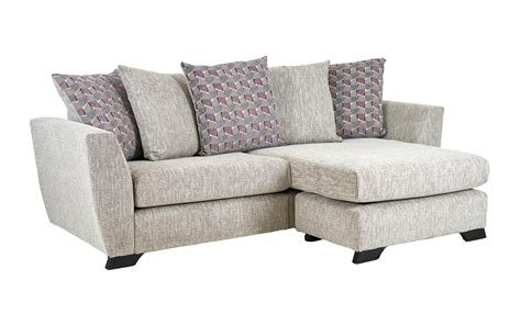 Lou 4 Seater Chaise Sofa Scatter Back