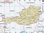 Austria Latitude and Longitude Map