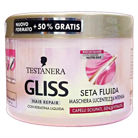 Testanera Maschera Capelli 250 Ml Vaso Seta Fluid Gloss Hair Mask