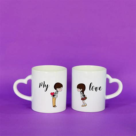 Personalized My Love Couple Mugs Ts By Rashi