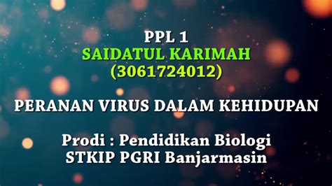 Microteaching Plp1 Materi Peran Virus Dalam Kehidupan Youtube