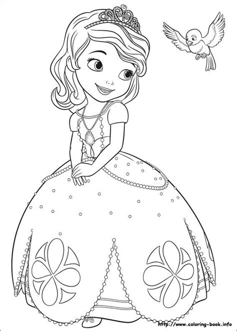 Twins amber and james, crackle the dragon, mermaids, fairies, witches. Sofia the First coloring picture | Disney coloring pages ...