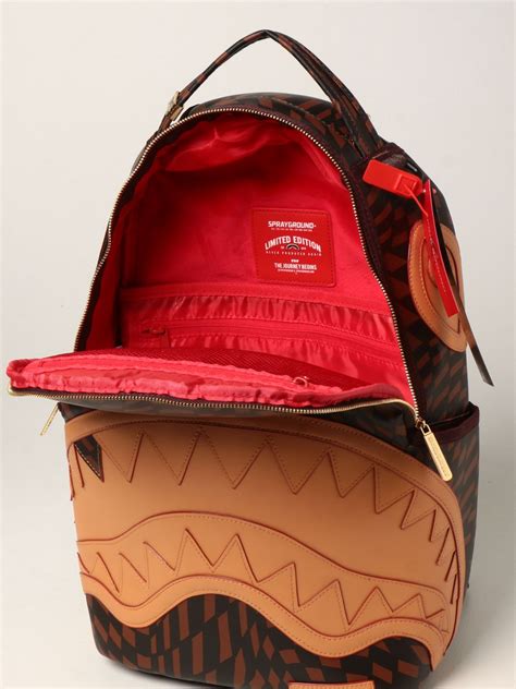 Sprayground Trippy Henny Backpack With Print Brown Sprayground