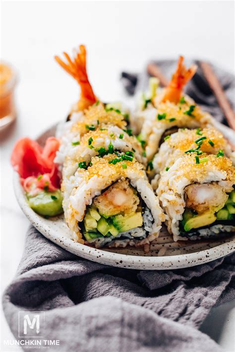 Shrimp Tempura Sushi Sushi Roll Tempura Shrimp Recipe Recipe Homemade