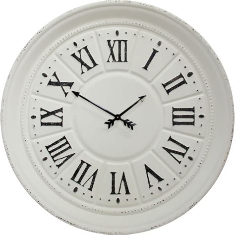 Orlo Extra Large 97cm White Metal Wall Clock