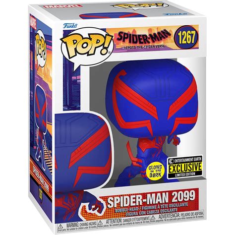 Spider Man Across The Spider Verse Spider Man Glow In The Dark Pop Vinyl Figure