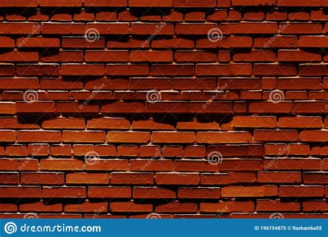 Seamless Red Brick Wall Texture For Background House Wall Or Facade