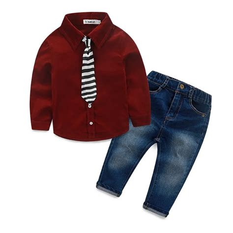 Spring Kids Clothing Set Boy Clothing Sets Childrens Fashion Stripe